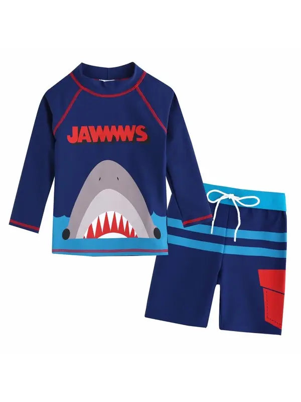 Vaenait Baby Ocean Boat Long Sleeve Swimsuit Set - Dogfish Tackle & Marine