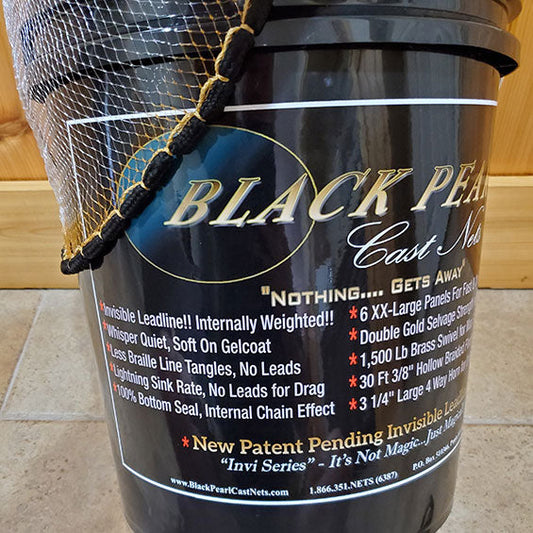 Black Pearl Invi Series Cast Nets 1.3 LB - Dogfish Tackle & Marine