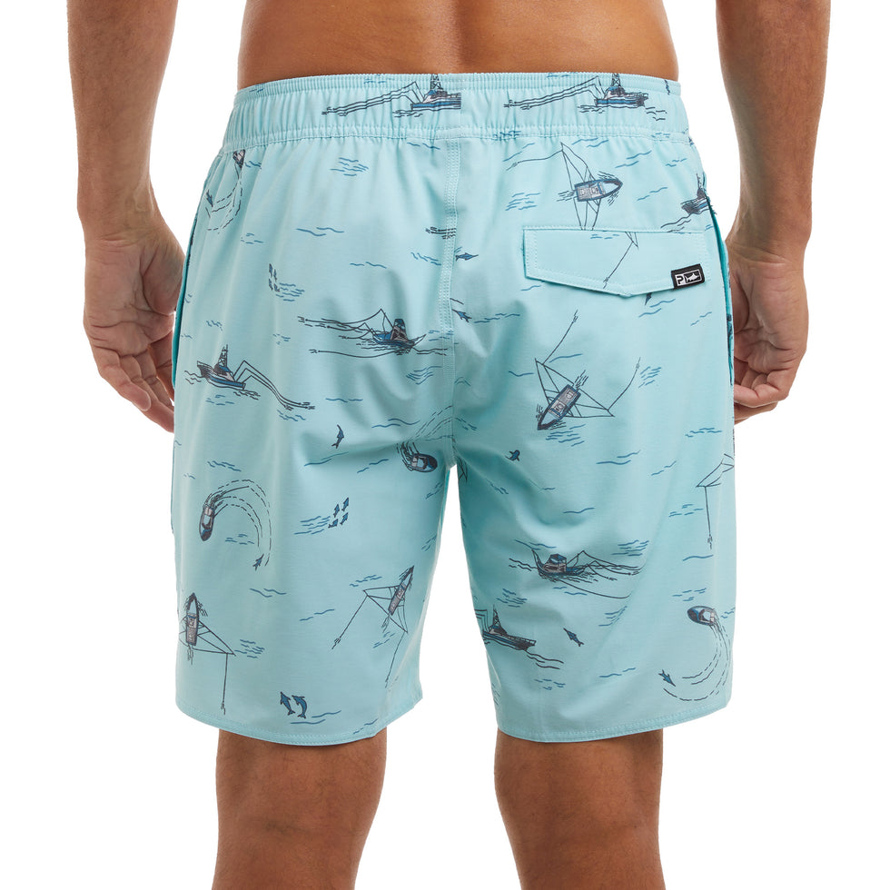 Pelagic The Dockside Trollin Elastic Waist Shorts 18in - Dogfish Tackle & Marine