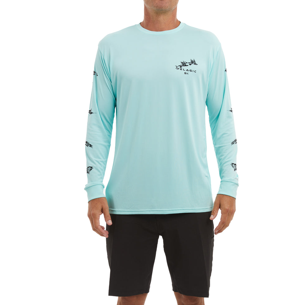 Pelagic Aquatek Gyotaku Fishing Shirt - Dogfish Tackle & Marine