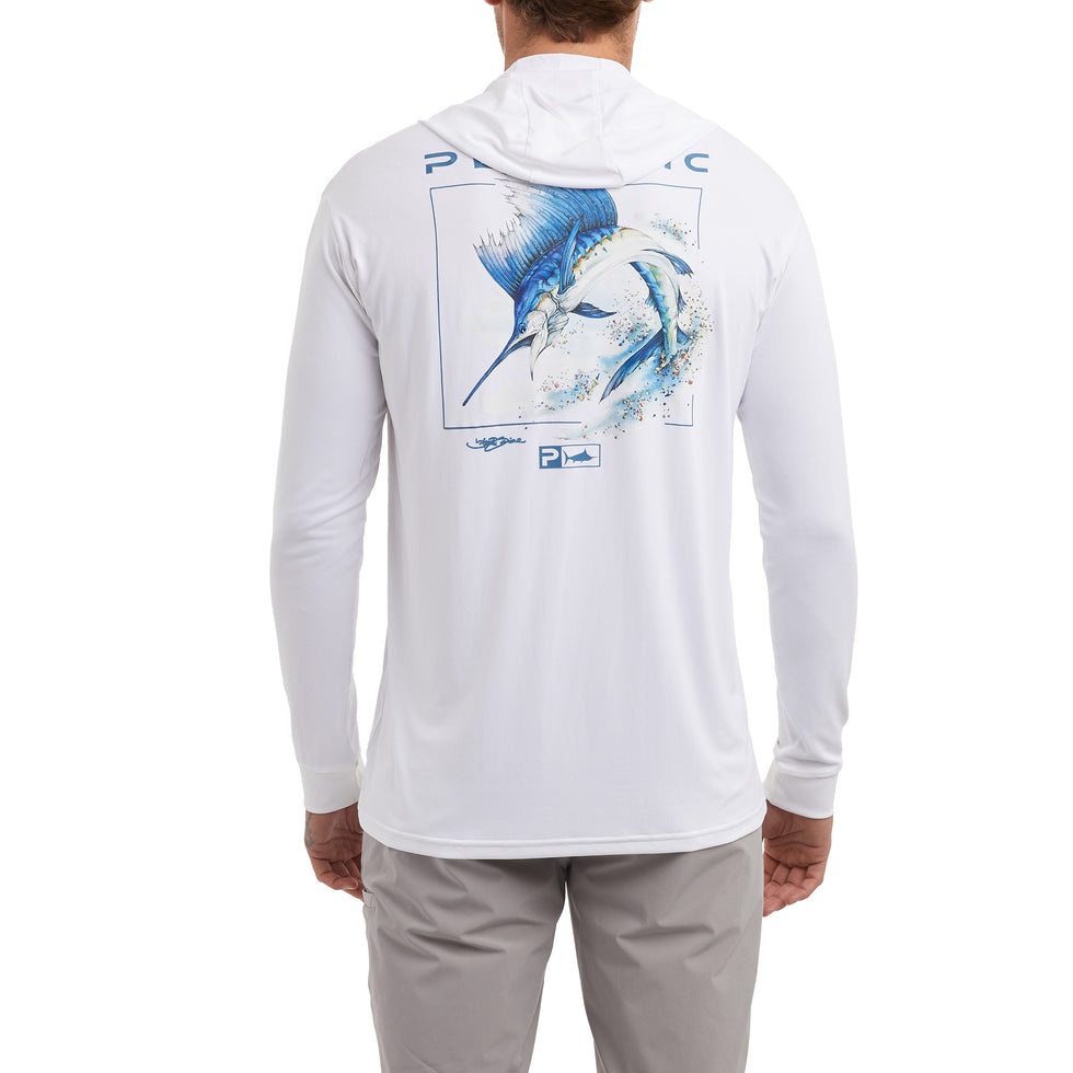 Pelagic Aquatek Goione Sailfish Hooded Fishing Shirt - Dogfish Tackle & Marine