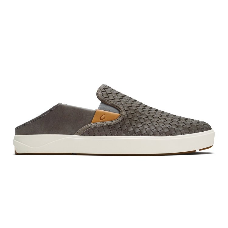 Olukai Lae Ahi Lauhala Mens Leather Slip On Sneakers - Dogfish Tackle & Marine