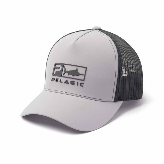 Pelagic Echo Icon Performance Trucker Light Grey - Dogfish Tackle & Marine