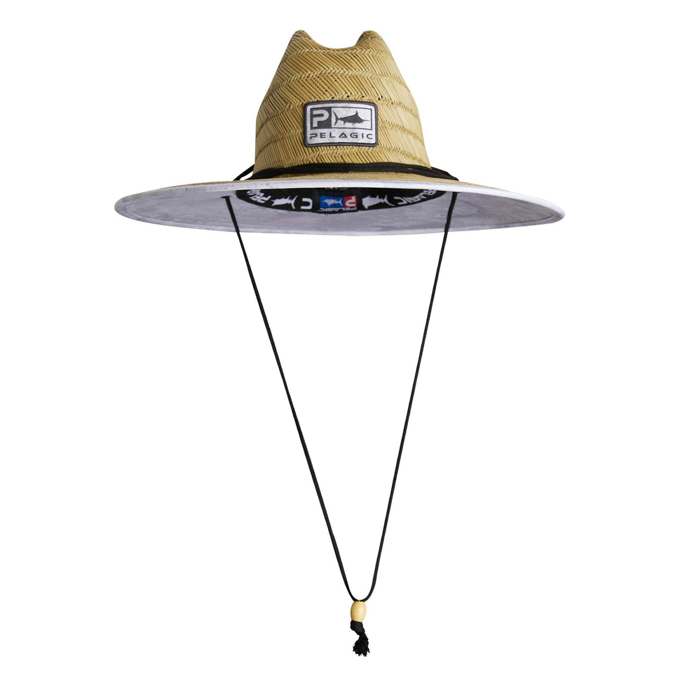 Pelagic Baja Straw Hat Open Seas Light Grey - Dogfish Tackle & Marine