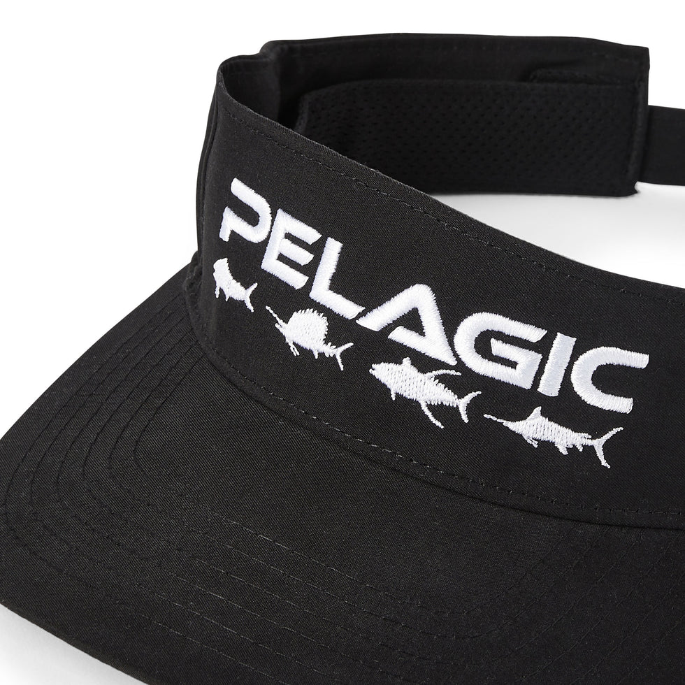 Pelagic Slam Performance Visor Black - Dogfish Tackle & Marine