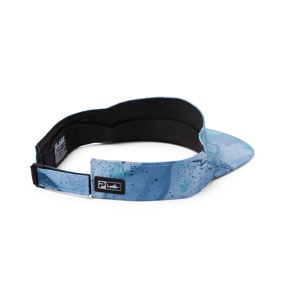 Pelagic Gyotaku Performance Visor Blue - Dogfish Tackle & Marine