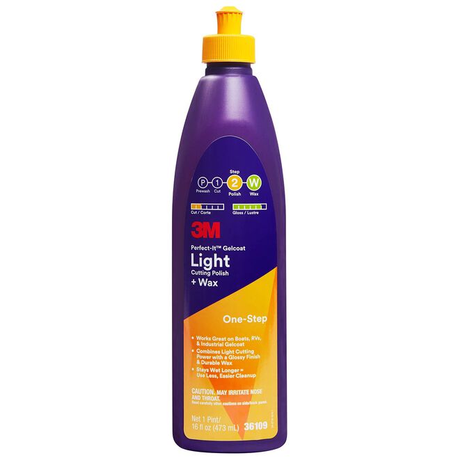 3m Perfect-it Gelcoat Light Cutting Polish + Wax