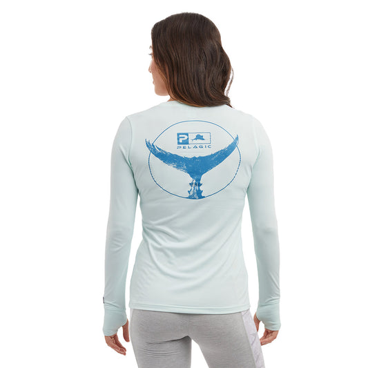 Pelagic Womens Aquatek Tails Up Fishing Shirt - Dogfish Tackle & Marine