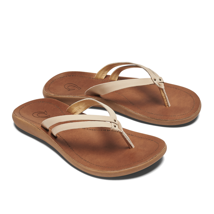 Olukai Women's Kapehe Luana Tapa/Sahara Sandals - Dogfish Tackle & Marine