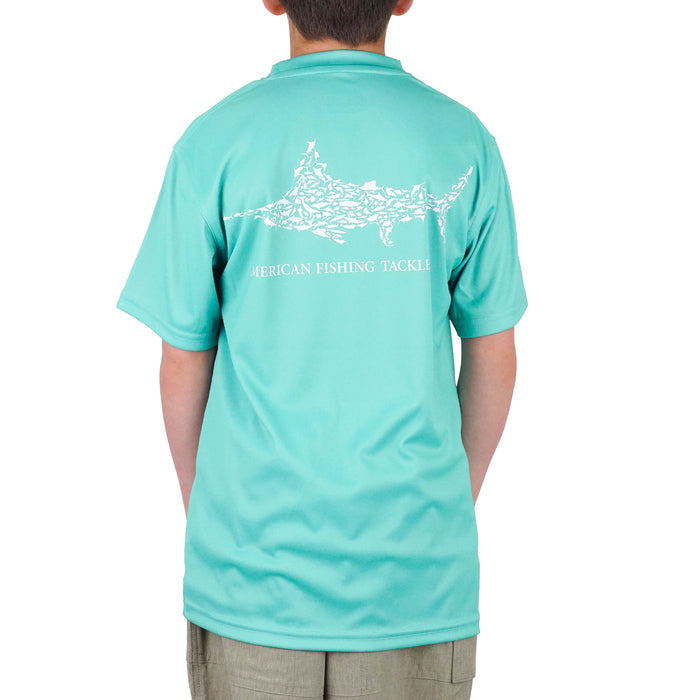 Aftco Kids Jigfish Jig Fishing Short Sleeve Shirt - Dogfish Tackle & Marine