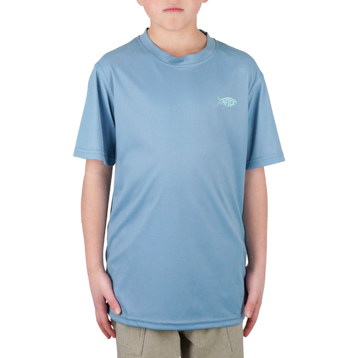 Aftco Kids Jigfish Jig Fishing Short Sleeve Shirt - Dogfish Tackle & Marine