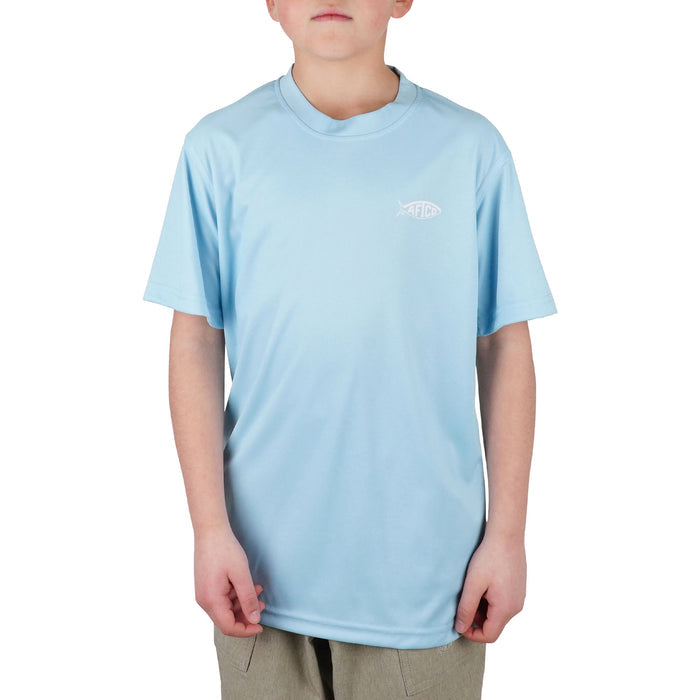 Aftco Kids Jigfish Jig Fishing Short Sleeve Shirt - Dogfish Tackle & Marine