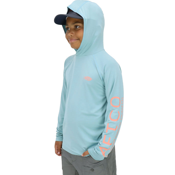 Aftco Youth Samurai Hood Performance LS Shirt - Dogfish Tackle & Marine