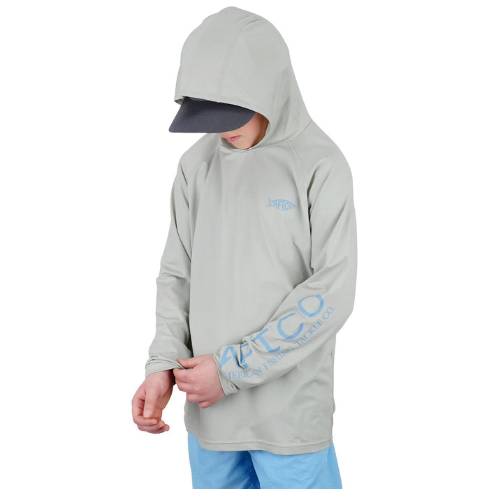 Aftco Youth Samurai Hood Performance LS Shirt - Dogfish Tackle & Marine