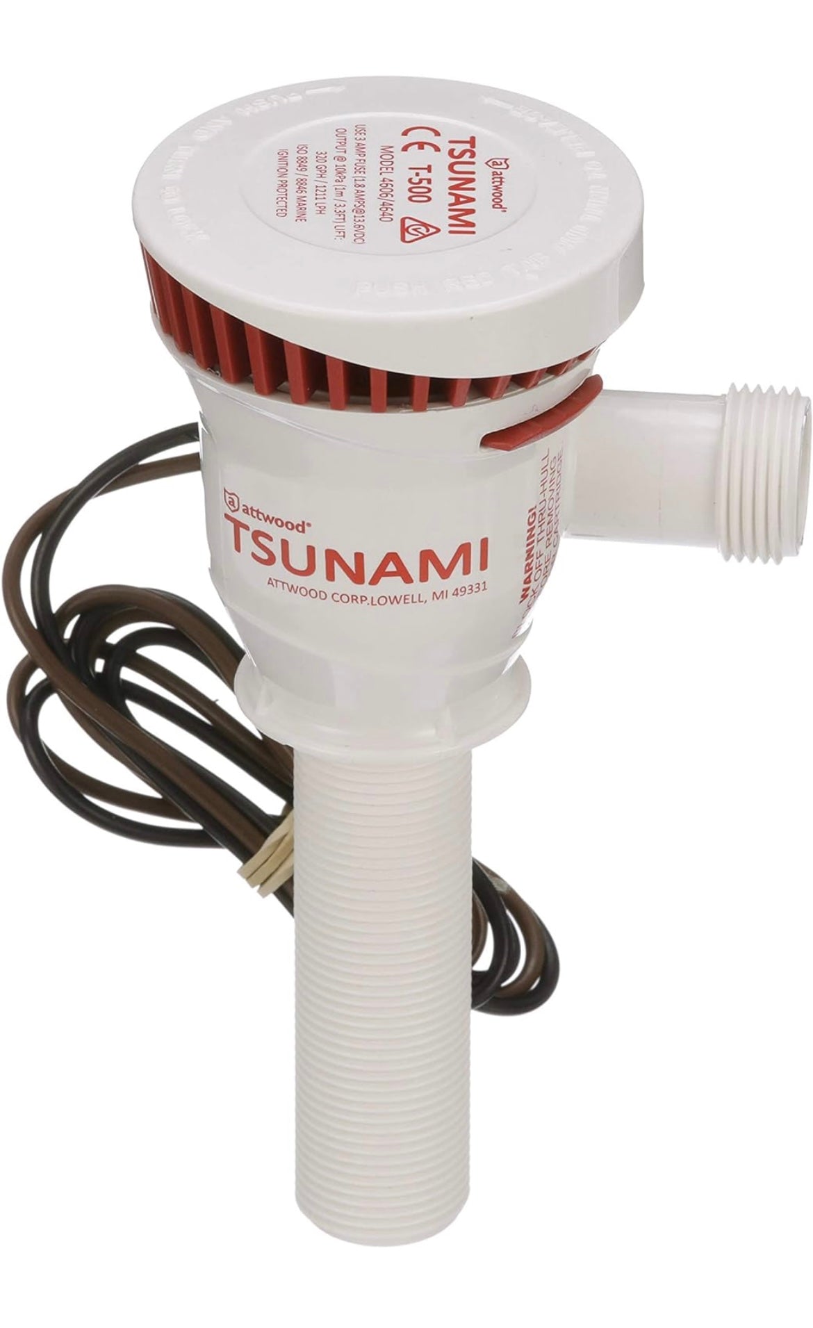 Attwood Tsunami 500 GPH Cartridge Aerator Pump - Dogfish Tackle & Marine