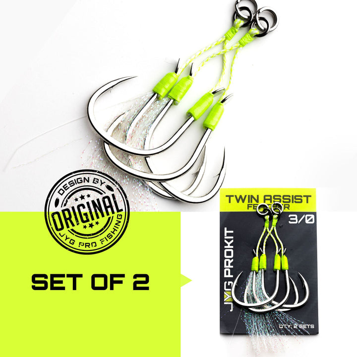 Jyg twin assist hooks 2pk - Dogfish Tackle & Marine