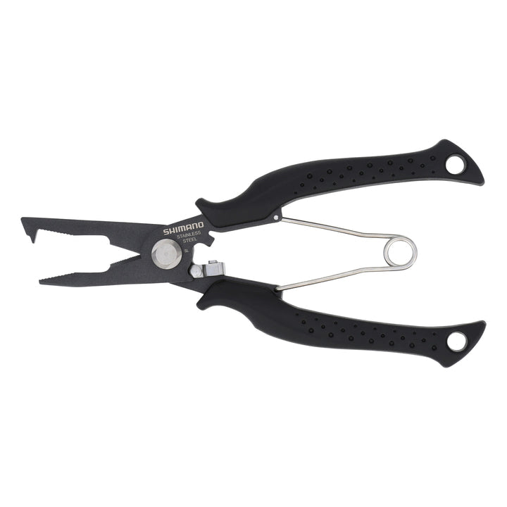 Shimano 7" Power Pliers SS Braided Line Cutter  - ATPW007BK - Dogfish Tackle & Marine