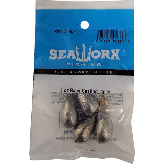 SeaWorx Packaged Bass Casting Lead