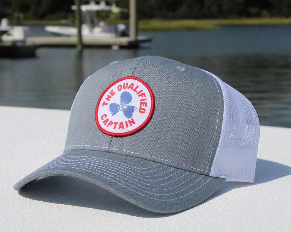 The Qualified Captain Prop Patch Trucker Hat - Dogfish Tackle & Marine