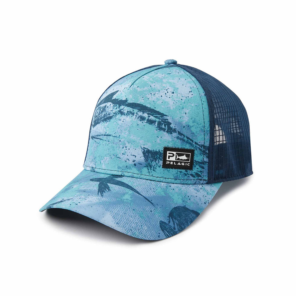 Pelagic Echo Open Seas Performance Trucker Blue