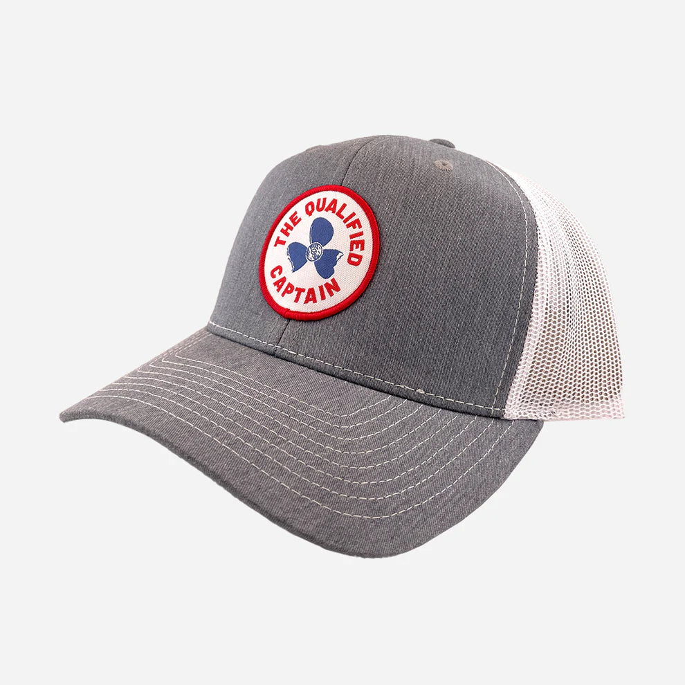 The Qualified Captain Prop Patch Trucker Hat - Dogfish Tackle & Marine