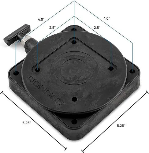 Cannon Low Profile Downrigger Swivel Base 2207003 - Dogfish Tackle & Marine