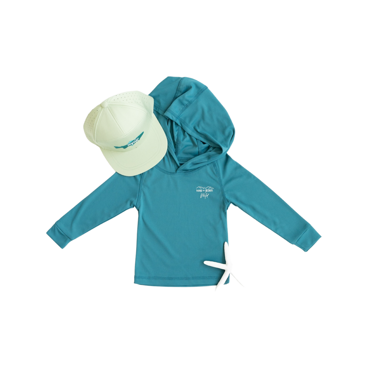 Keep The Littles Wild UV Hooded Sun Shirt - Dogfish Tackle & Marine