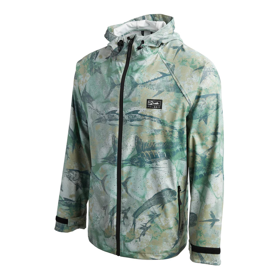 Chubasco Rain Jacket Green Camo - Dogfish Tackle & Marine