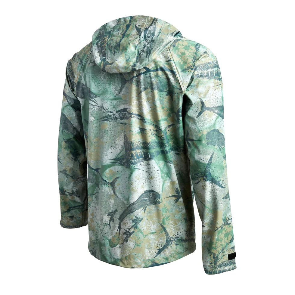 Chubasco Rain Jacket Green Camo - Dogfish Tackle & Marine