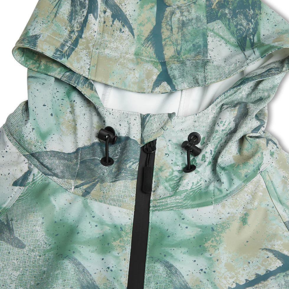 Chubasco Rain Jacket Green Camo - Dogfish Tackle & Marine