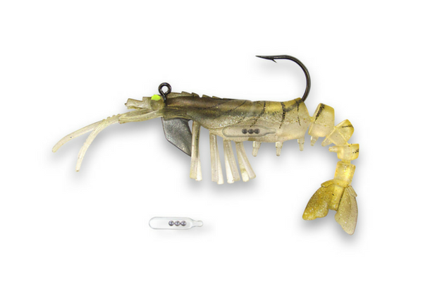 Vudu Rattling Shrimp 3.5" - Dogfish Tackle & Marine