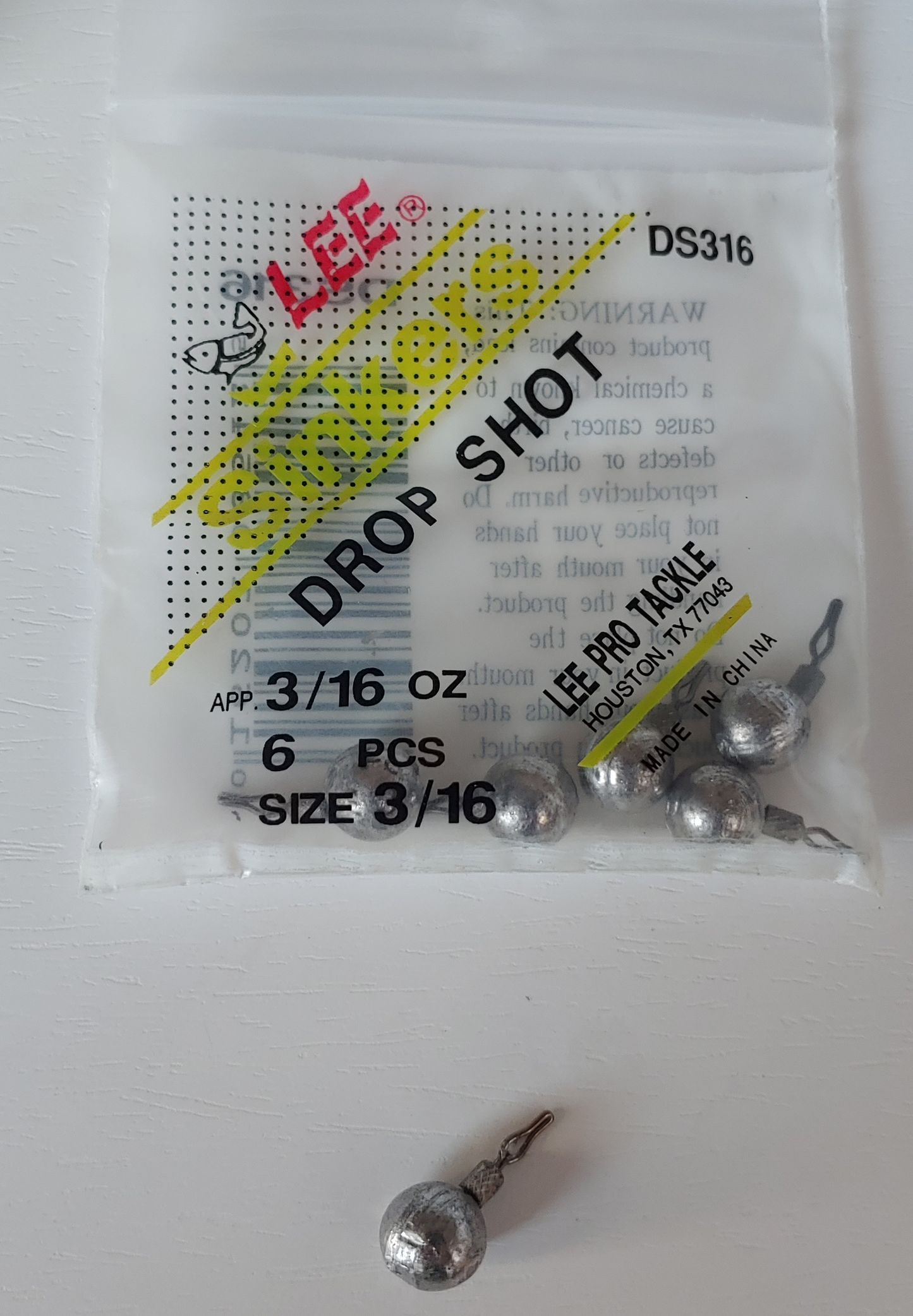 Lee Sinkers Drop Shot Weights - Dogfish Tackle & Marine