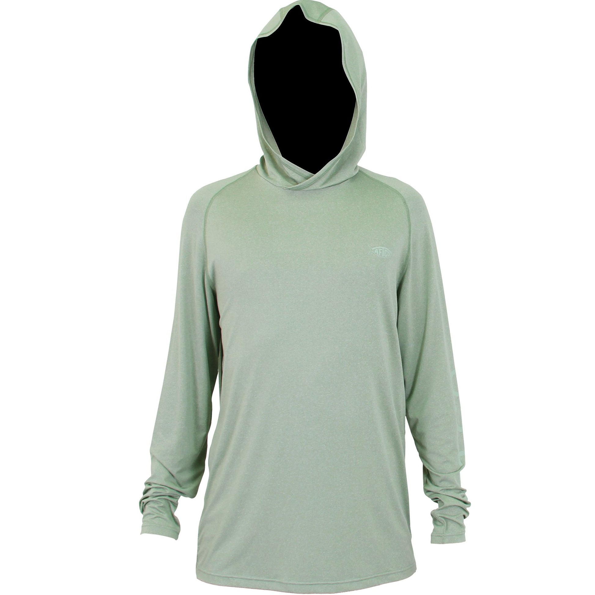 AFTCO Samurai Hooded Sun Shirt - Mint / Vivid Blue / Menthol - Dogfish Tackle & Marine