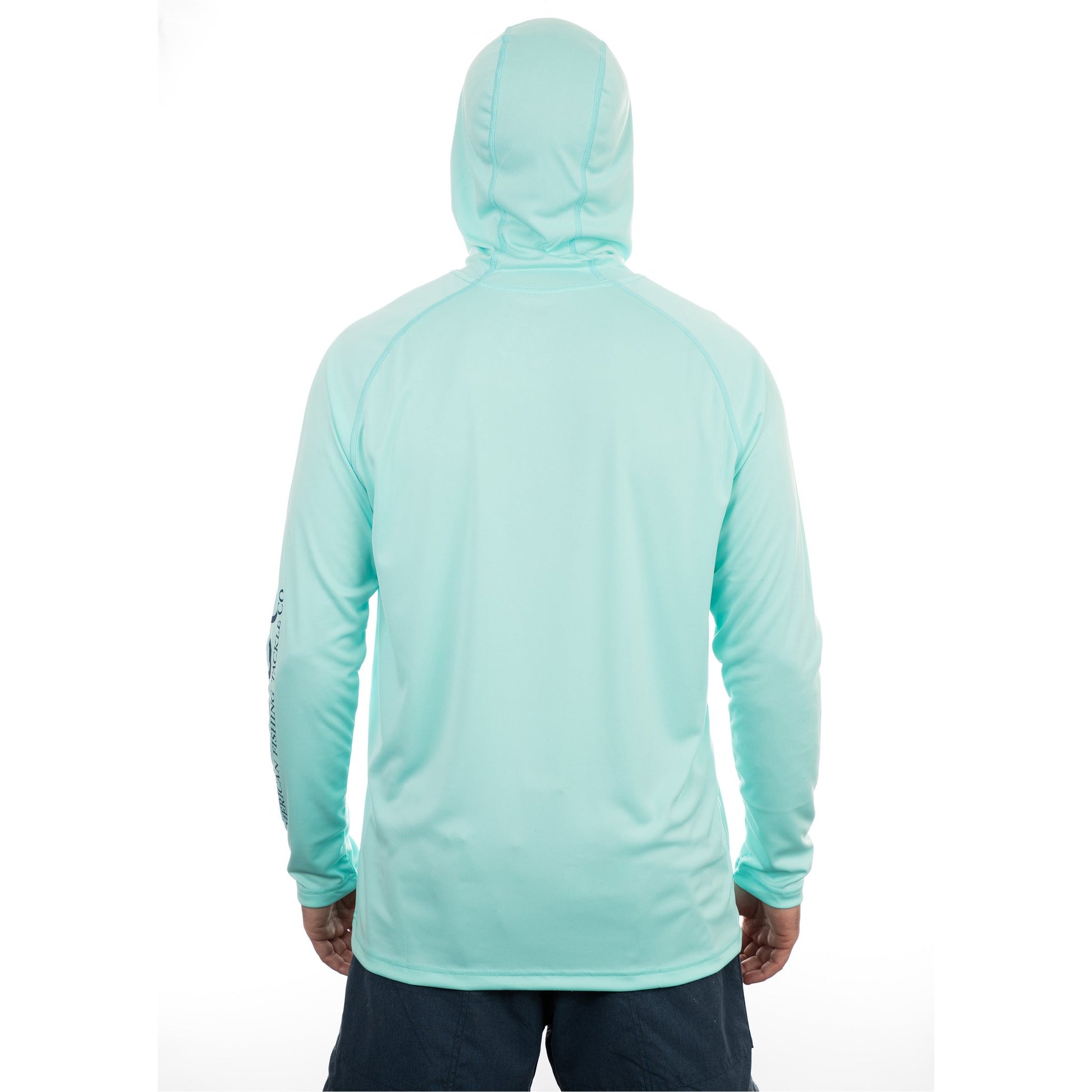 AFTCO Samurai Hooded Sun Shirt - Mint / Vivid Blue / Menthol - Dogfish Tackle & Marine