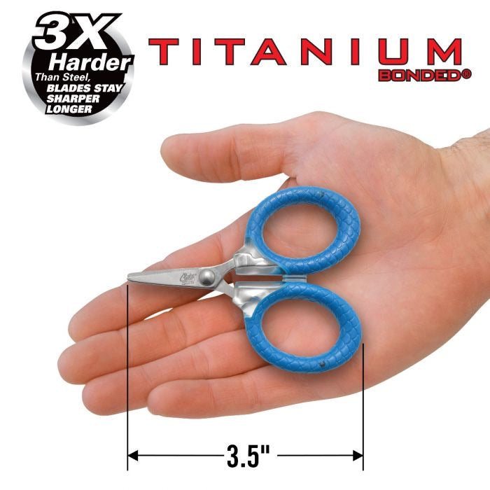 Cuda 3" Titanium Bonded Micro Scissors - Dogfish Tackle & Marine