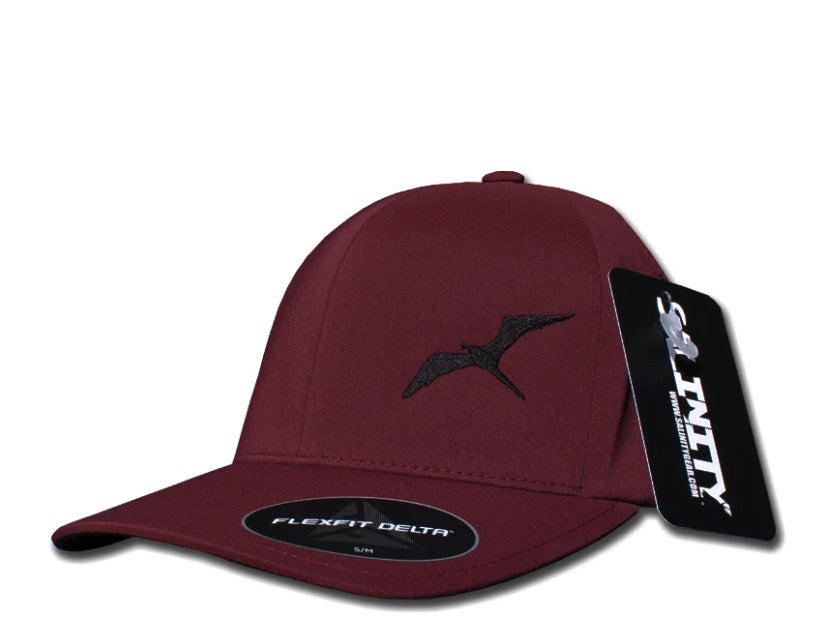 Salinity Frigate Delta Flexfit Maroon - Dogfish Tackle & Marine