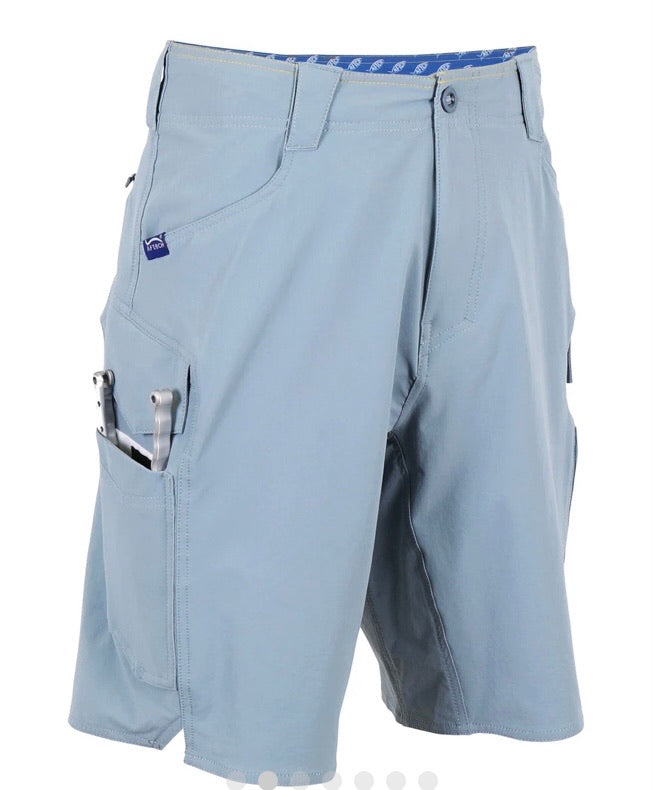 Aftco Pact Fishing Shorts-Slate Blue - Dogfish Tackle & Marine