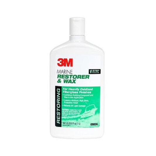 3M Marine Restorer & Wax 1qt - Dogfish Tackle & Marine