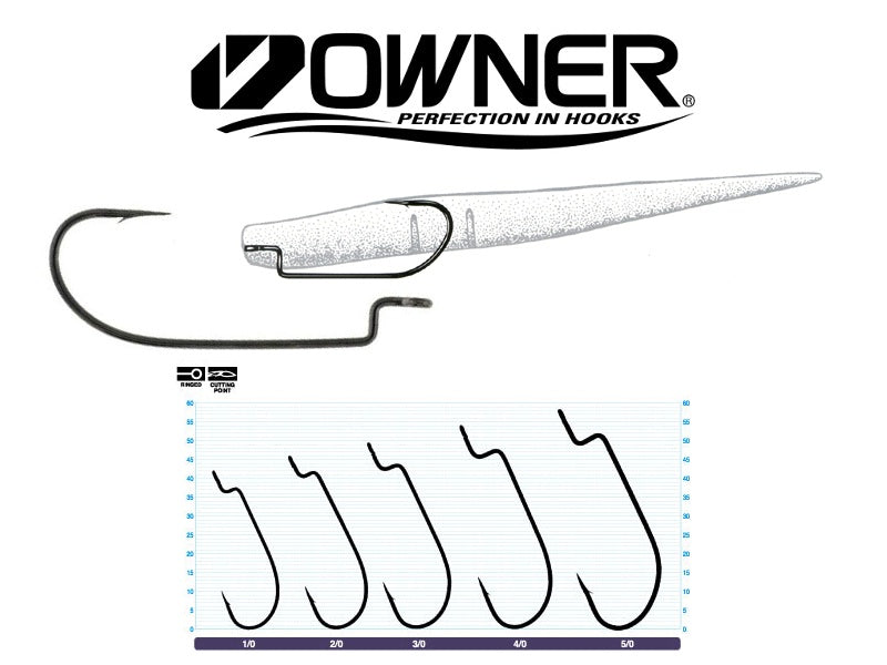 Owner Offset Worm Hook - Dogfish Tackle & Marine