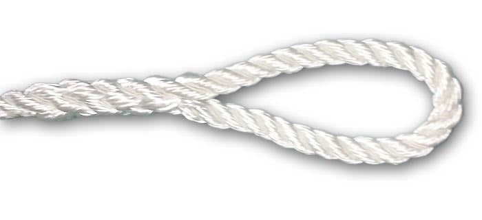 White 3 Strand Nylon Anchor Rope / Dock Line - Dogfish Tackle & Marine